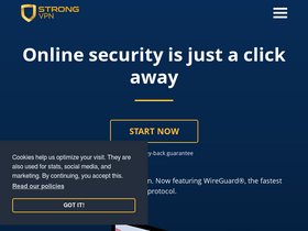 'strongvpn.com' screenshot
