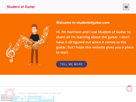 'studentofguitar.com' screenshot