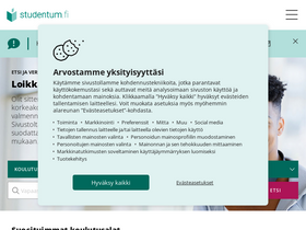 'studentum.fi' screenshot