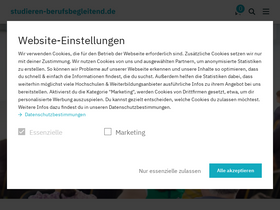 'studieren-berufsbegleitend.de' screenshot