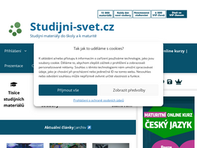 'studijni-svet.cz' screenshot