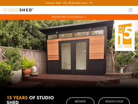 'studio-shed.com' screenshot