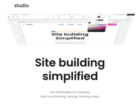 'studio.site' screenshot