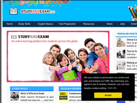 'studyandexam.com' screenshot