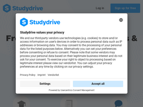 'studydrive.net' screenshot