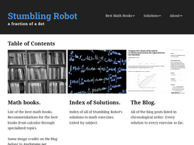 'stumblingrobot.com' screenshot