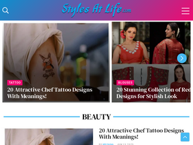 'stylesatlife.com' screenshot