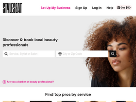 'styleseat.com' screenshot