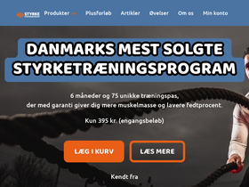 'styrketraeningsprogram.dk' screenshot