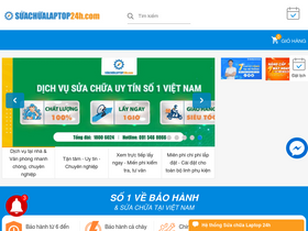 'suachualaptop24h.com' screenshot