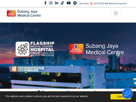 'subangjayamedicalcentre.com' screenshot