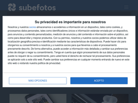 'subefotos.com' screenshot