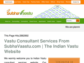'subhavaastu.com' screenshot