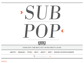 'subpop.com' screenshot