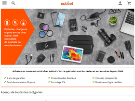 'subtel.fr' screenshot