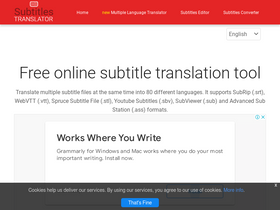 'subtitlestranslator.com' screenshot