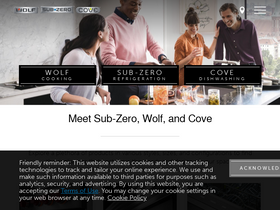'subzero-wolf.com' screenshot