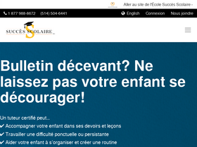 'successcolaire.ca' screenshot