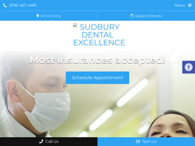'sudburydentalexcellence.com' screenshot