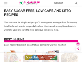 'sugarfreelondoner.com' screenshot