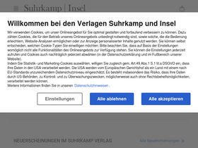 'suhrkamp.de' screenshot