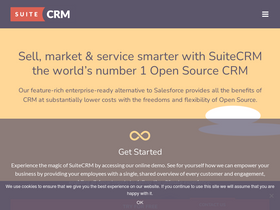'suitecrm.com' screenshot