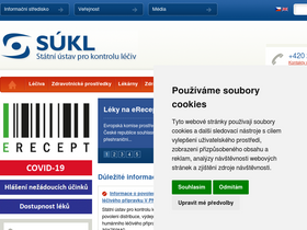 'sukl.cz' screenshot