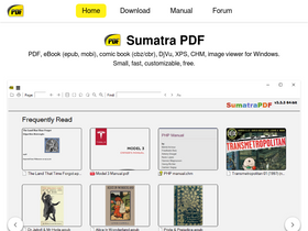 'sumatrapdfreader.org' screenshot