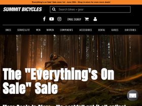 'summitbicycles.com' screenshot