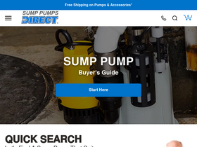 'sumppumpsdirect.com' screenshot