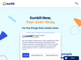'sunbit.com' screenshot