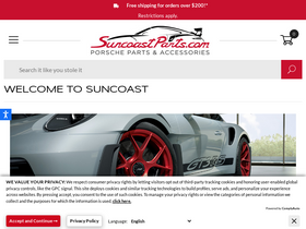 'suncoastparts.com' screenshot
