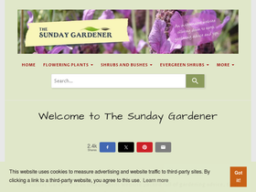 'sundaygardener.co.uk' screenshot