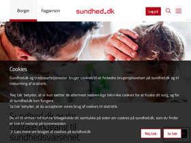 'sundhed.dk' screenshot