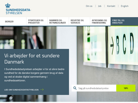 'sundhedsdatastyrelsen.dk' screenshot