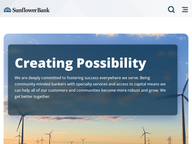 'sunflowerbank.com' screenshot