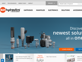 'sunhydraulics.com' screenshot