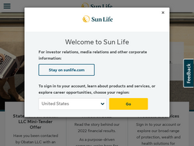 'sunlife.com' screenshot
