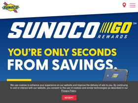 'sunoco.com' screenshot