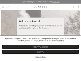 'sunspel.com' screenshot