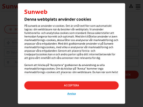 'sunweb.se' screenshot