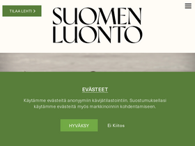 'suomenluonto.fi' screenshot