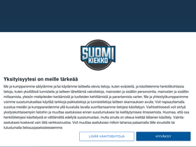 'suomikiekko.com' screenshot