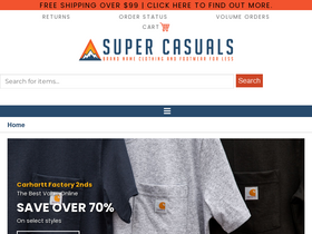 'supercasuals.com' screenshot
