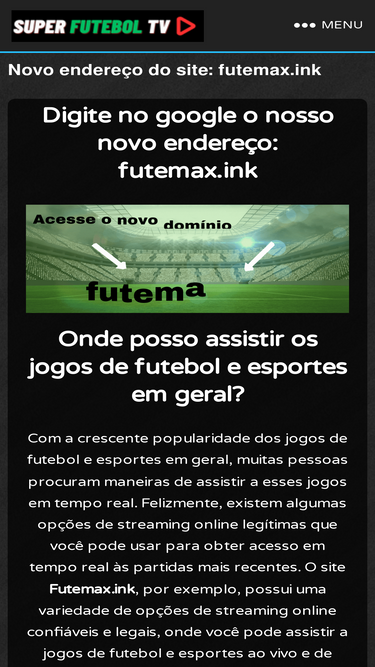 FuteMAX Oficial ⚽ - Futebol - UFC - Esportes e muito mais.
