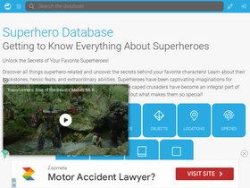 'superherodb.com' screenshot
