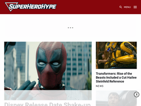 'superherohype.com' screenshot