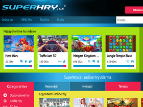 'superhry.cz' screenshot
