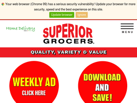 'superiorgrocers.com' screenshot