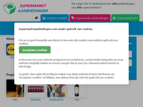 'supermarktaanbiedingen.com' screenshot